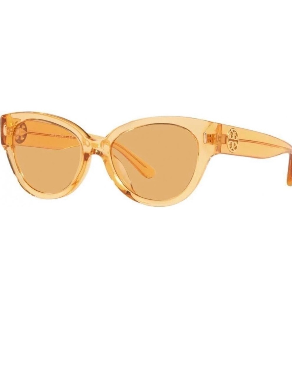 Tory Burch Translucent Amber Cat-Eye Sunglasses